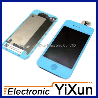 양질 품질 보증 LCD와 디지타이저 어셈블리 교체 키트 블루 아이폰 4 OEM 부품에 대 한 판매