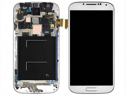 양질 수치기 백색을 가진 S4 i9500 LCD를 위한 구조를 가진 스크린 5 인치 Samsung LCD 판매