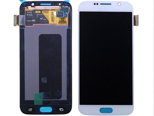 양질 하얀 LCD 촉각 세포 휴대폰 교체 부분, 삼성 갤럭시 수리 부분 S6 G9200 G920F 판매