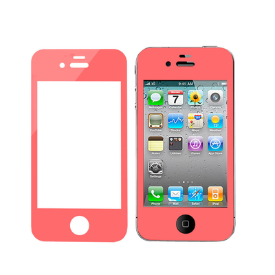 양질 분홍색 반대로 폭발은 iPhone를 위한 부드럽게 한 유리제 스크린 보호자를 4 4s 착색했습니다 판매