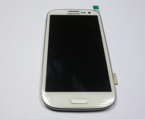 양질 수치기 백색을 가진 S3 i9300 LCD를 위한 구조를 가진 IPS Samsung LCD 터치스크린 판매