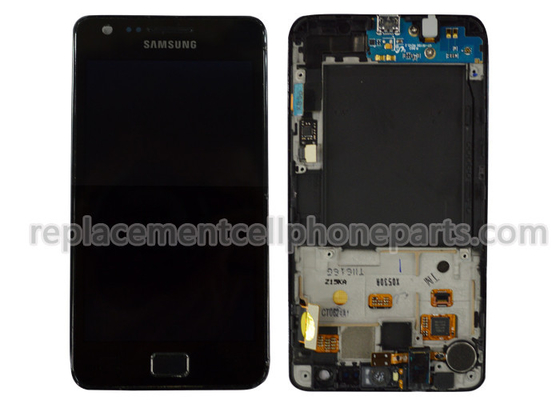 양질 터치스크린 수치기 교체 부분을 가진 Samsung 까만 은하 s2 i9100 LCD 판매